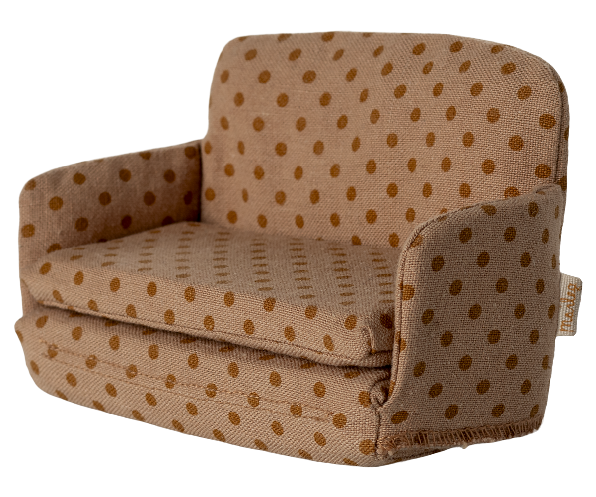 Maileg Schlafsofa PUNKTE für Maileg-Mäuse ca. 12x8x5 cm Puppenhausmöbel erhältlich bei www.luiseundfritz.de