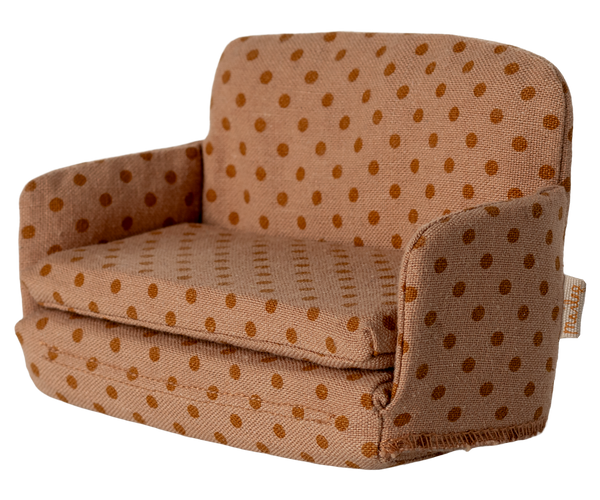 Maileg Schlafsofa PUNKTE für Maileg-Mäuse ca. 12x8x5 cm Puppenhausmöbel erhältlich bei www.luiseundfritz.de