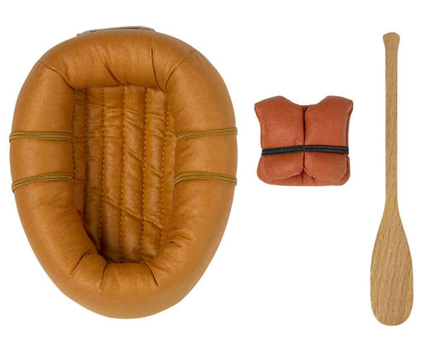 Maileg SCHLAUCHBOOT Set mit Schwimmweste und Paddel | Mailegzubehör erhältlich bei www.luiseundfritz.de