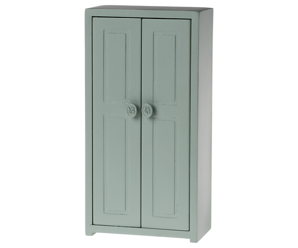 Maileg Kleiderschrank blau für Maus | Mausschrank ca. 14x7x4 cm Puppenhausmöbel