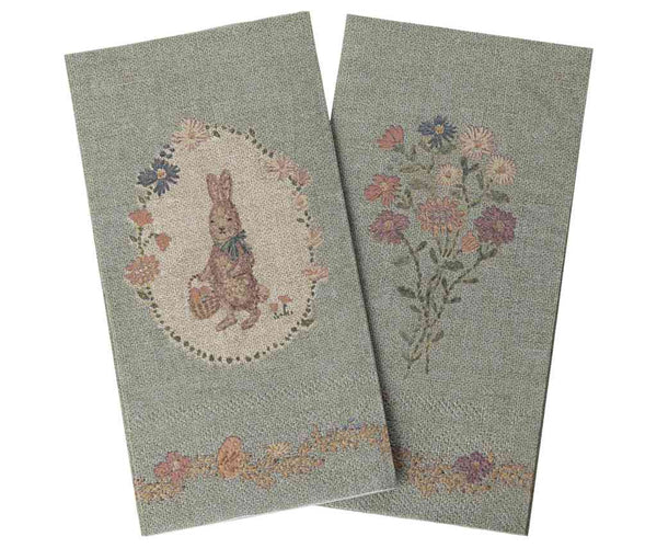 Maileg Servietten Lapin de Pâques mint Osterservietten Papierservietten | 20 Stück