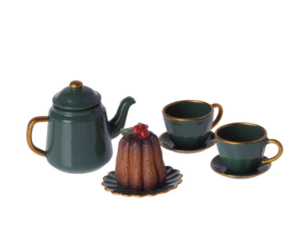 Maileg TEA PARTY Tassen + Kuchen + Teller + Kanne in Box