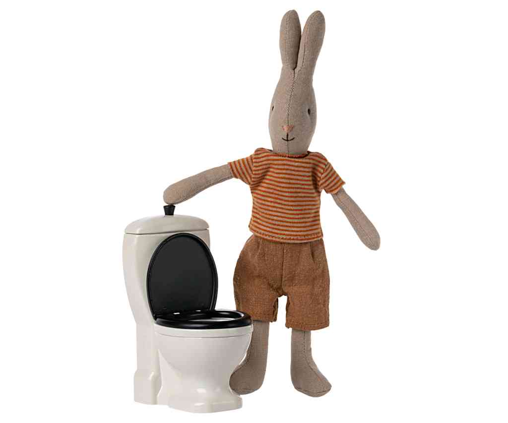 Maileg Toilette WC MINIATURE Puppenhausmöbel für Hasen und Teddyfamilie