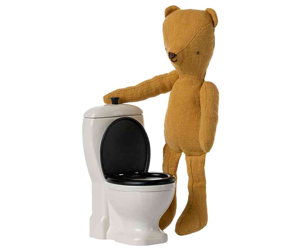 Maileg Toilette WC MINIATURE Puppenhausmöbel für Hasen und Teddyfamilie