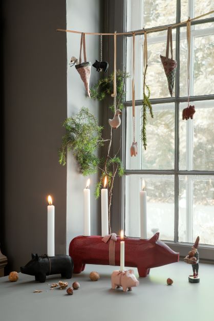Schwein Kerzenständer