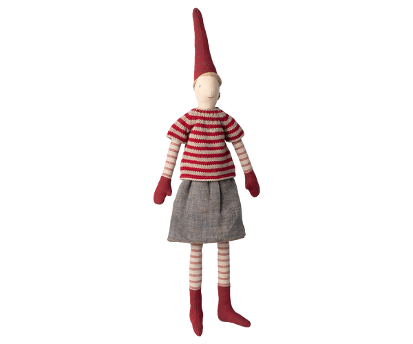 Maileg Wichtel Gr. 3 ca. 49 cm Wichtelmädchen in Pulli und Rock ☆ PIXY erhältlich bei www.luiseundfritz.de