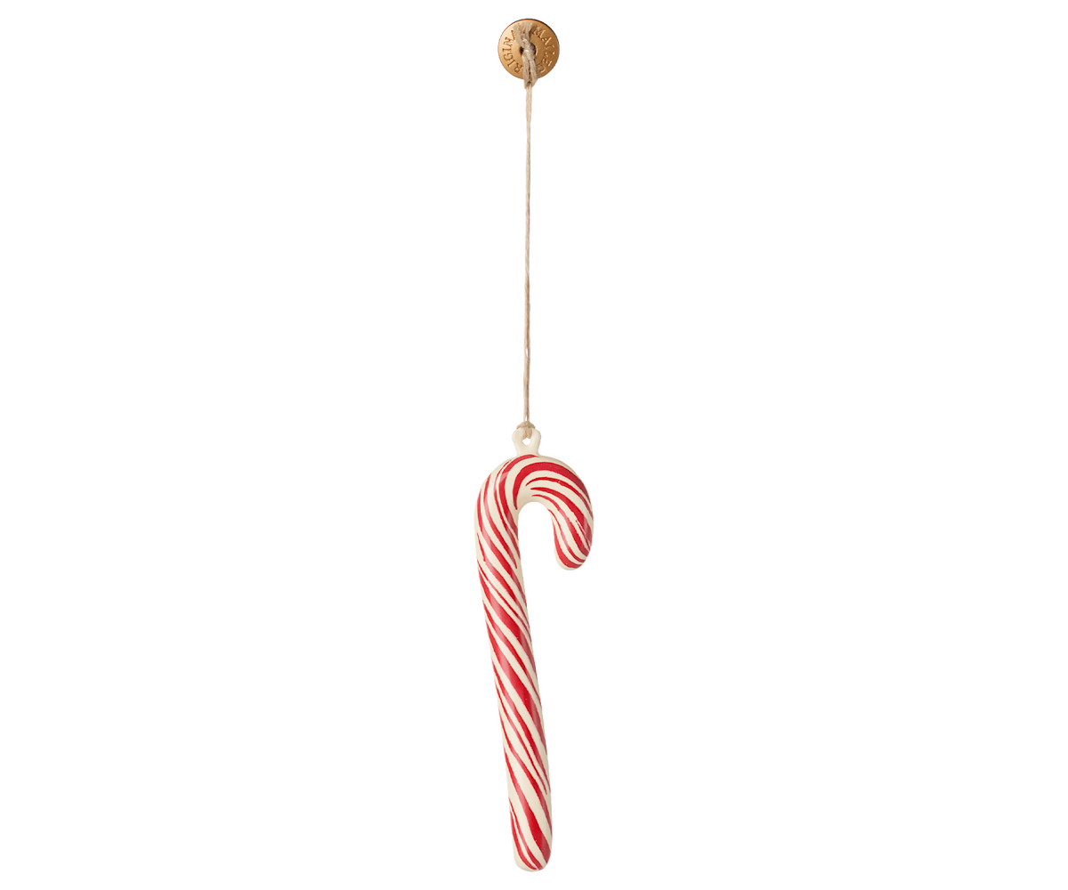 Maileg ZUCKERSTANGE groß rot weiß Metall-Ornament ca. 12 cm Baumschmuck