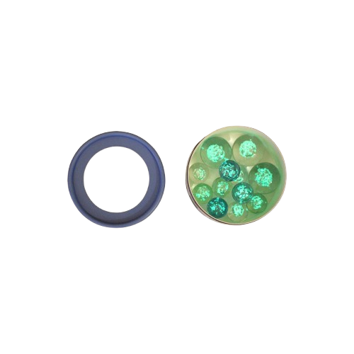 Magische MURMELN blau GLOW IN THE DARK 12er Set Leuchtmurmeln