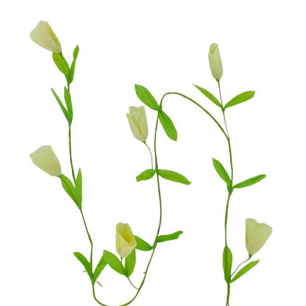 Blütengirlande creme TULIP ca. 160 cm Papiergirlande Dekoration bei www.luiseundfritz.de
