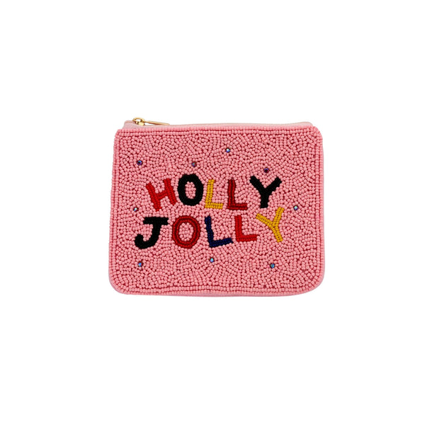 Perlentasche HOLLY JOLLY ca. 13x11 cm Geldbörse Statement-Utensilientasche erhältlich bei www.luiseundfritz.de