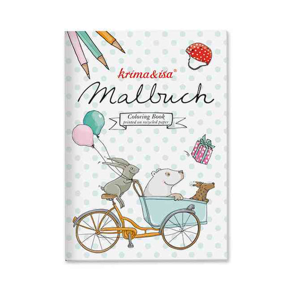 Malbuch mit Fahrradmotiven erhältlich bei www.luiseundfritz.de