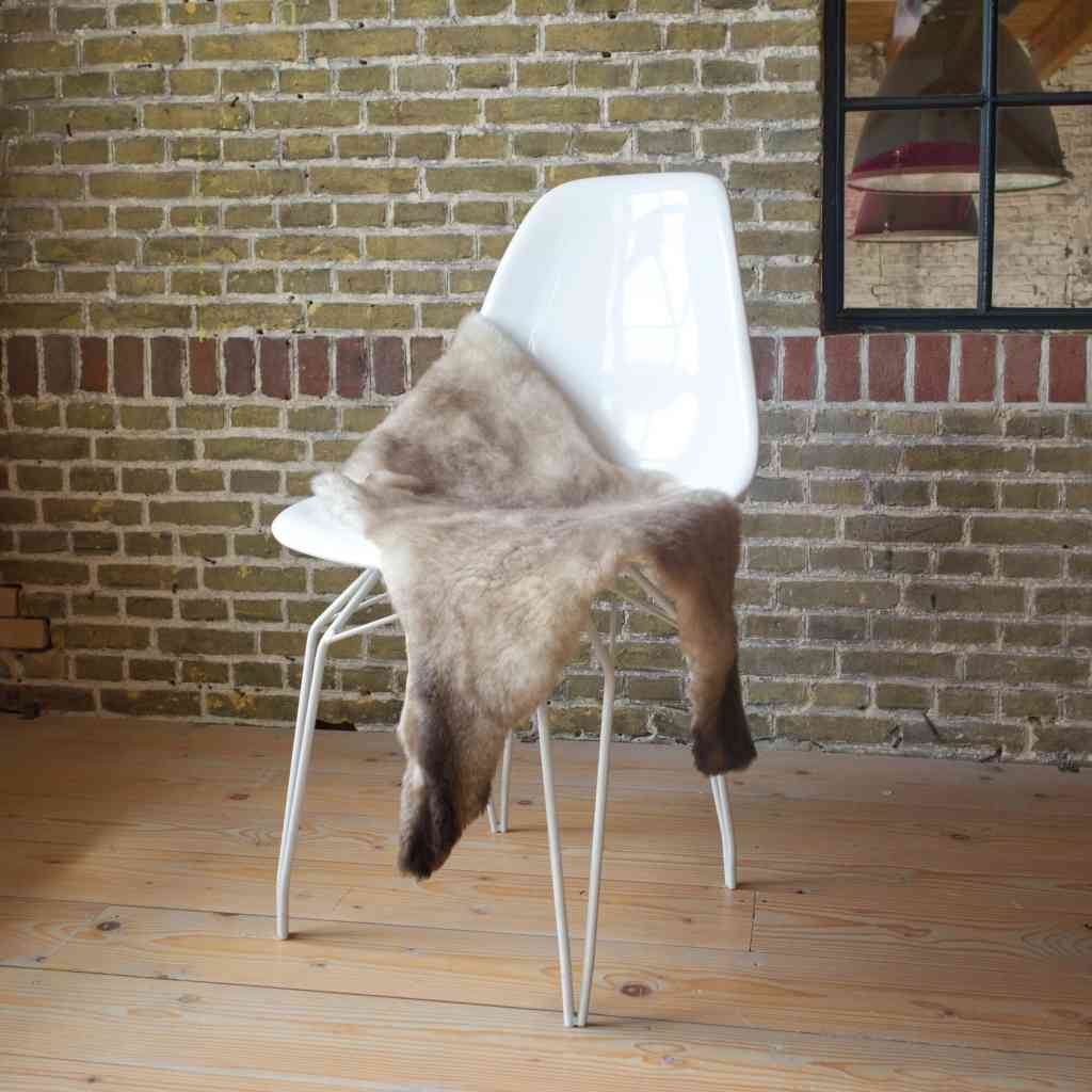 Lammfell SCHAFFELL creme-melange ca. 70-80 cm