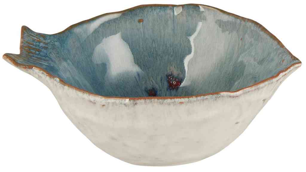 Schale FISCH medium Dessertschale ca. 15,5 cm Kollektion OCEAN Steingut IB LAURSEN
