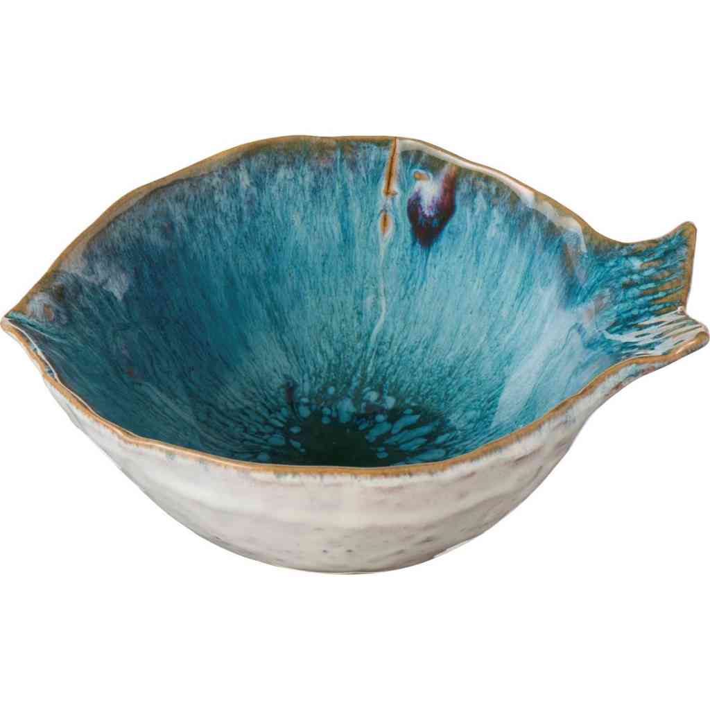 Schale FISCH medium Dessertschale ca. 15,5 cm Kollektion OCEAN Steingut IB LAURSEN erhältlich bei www.luiseundfritz.de