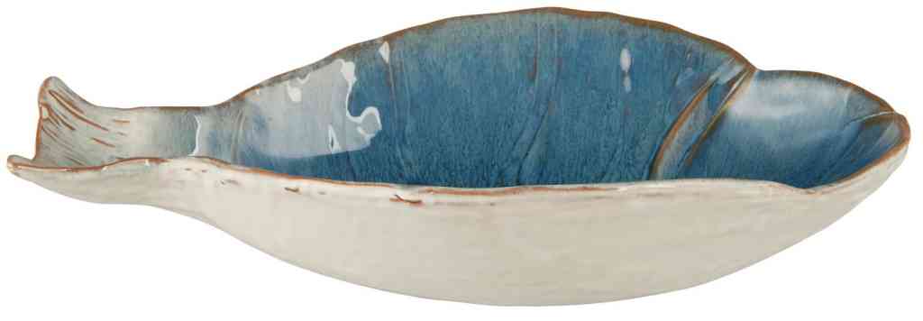 Schale FISCH groß ca. 32 cm Kollektion OCEAN Steingut von IB LAURSEN mit reaktiver Glasur. Erhältlich bei www.luiseundfritz.de