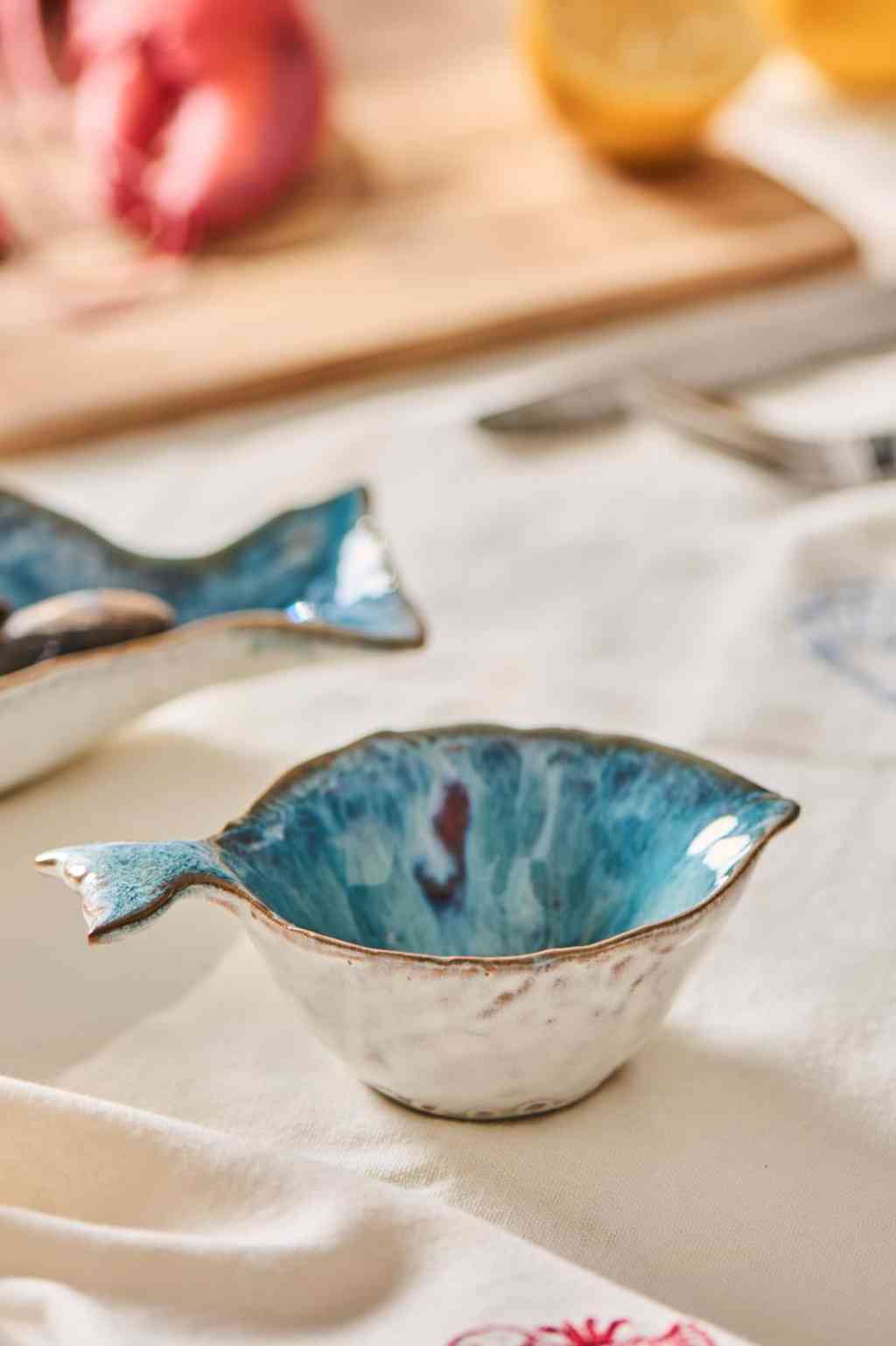Schale FISCH mini ca. 12 cm Kollektion OCEAN Steingut IB LAURSEN erhältlich bei www.luiseundfritz.de