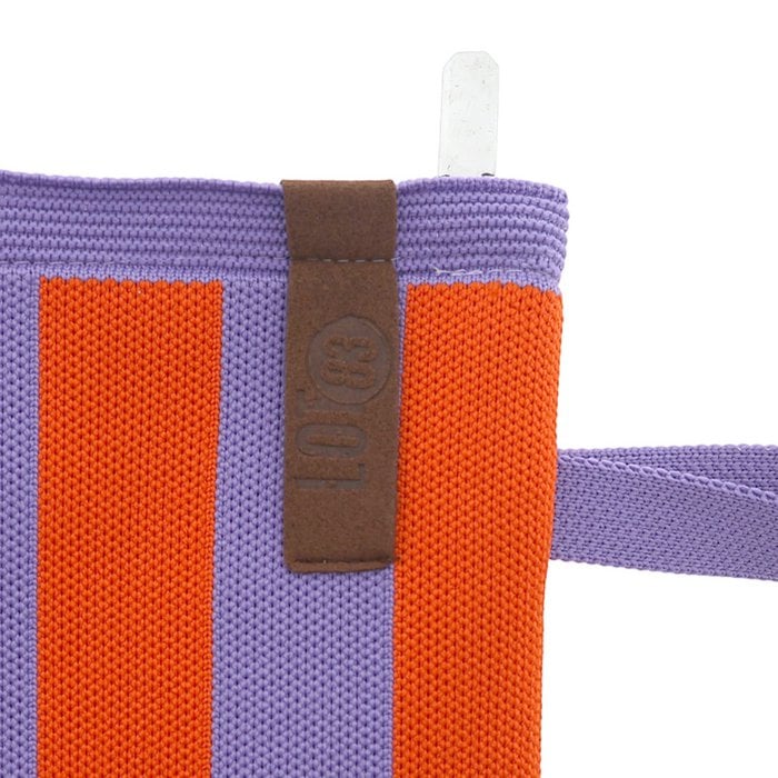 Tasche BILLIE-03 Blockstreifen flieder orange ca. 28x19 cm Kosmetiktasche Clutch