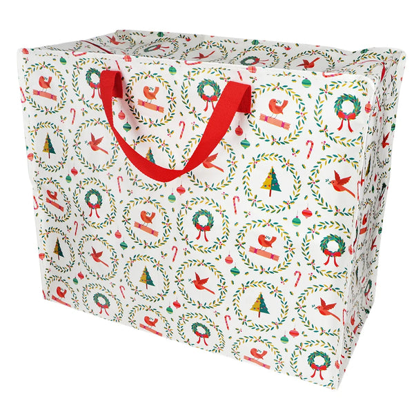Riesentasche XXL Jumbo Bag CLASSIC CHRISTMAS ca. 58x28x48 cm aus Recyclingmaterial erhältlich bei www.luiseundfritz.de