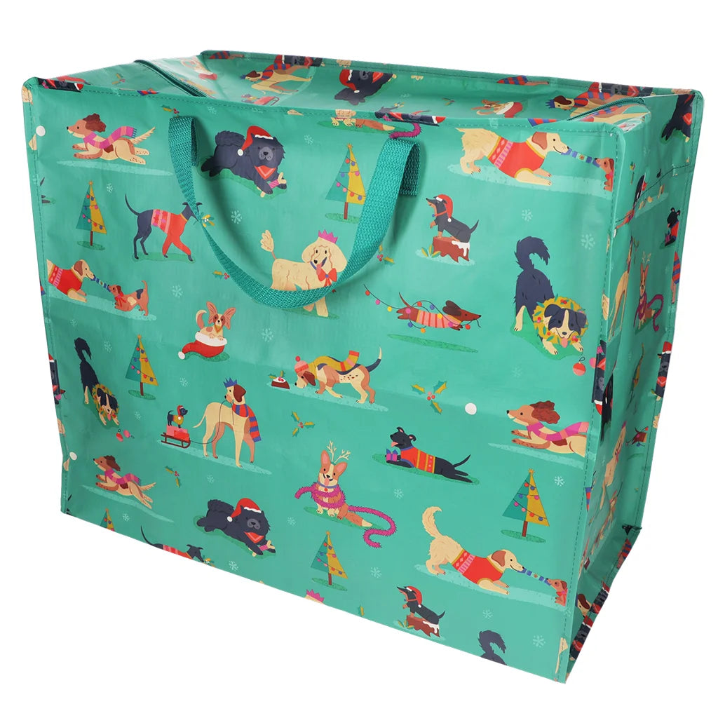 Riesentasche XXL Jumbo Bag FESTIVE FRIENDS ca. 58x28x48 cm Recyclingmaterial REX LONDON