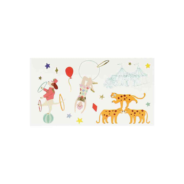 Tattoos ZIRKUS temporäre Kindertattoos | Meri Meri erhältlich bei www.luiseundfritz.de