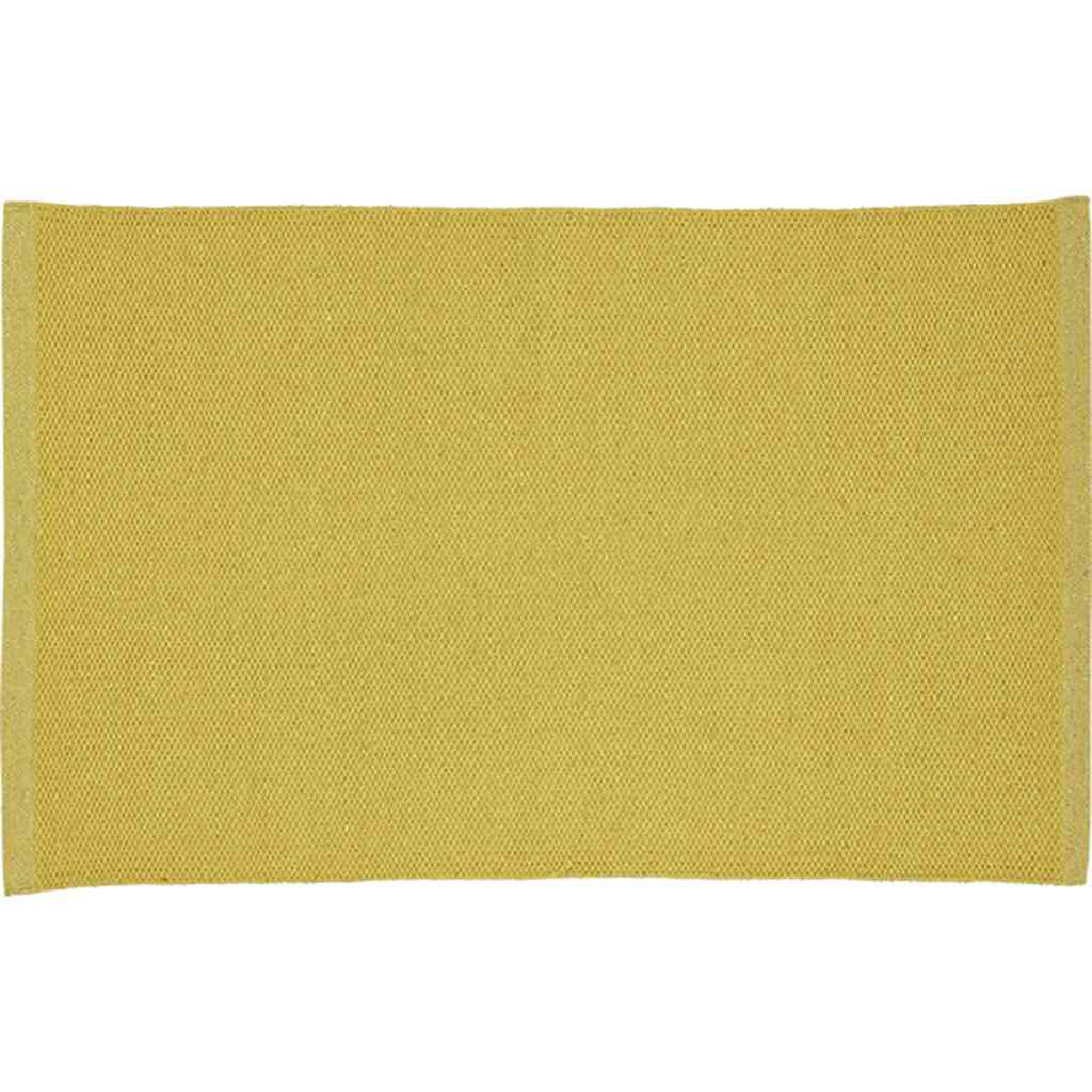 Teppich SOLID turmeric gelb 60x90 cm Matte Recycling-Baumwolle LIV INTERIOR