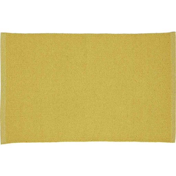 Teppich SOLID turmeric gelb 60x90 cm Matte Recycling-Baumwolle LIV INTERIOR