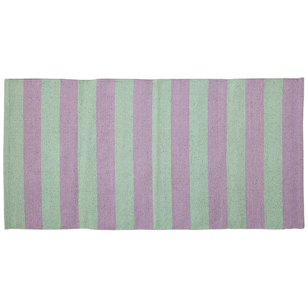 Teppich Streifen lila mint ca. 70x140 cm Läufer SIESTA Recycling-Baumwolle AKTION erhältlich bei www.luiseundfritz.de