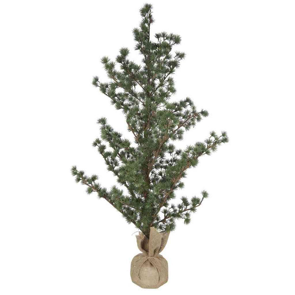 ZEDER Baum groß 125x60 cm Weihnachtsbaum ☆ Kunstpflanze im Jutesack ☆ IB LAURSEN