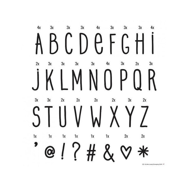 BUCHSTABEN Set 4,90 € HANDSCHRIFT für Lightbox | a little lovely -  | www.luiseundfritz.de