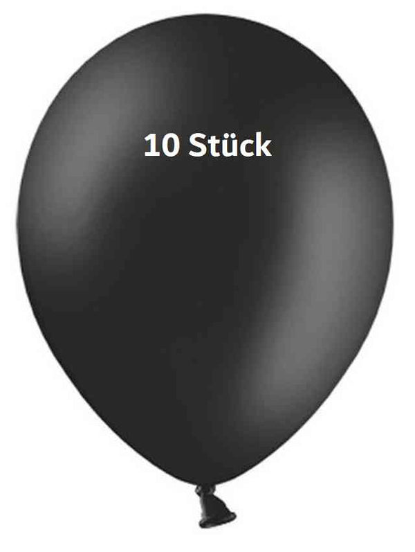 PartyDeco - 10x Luftballons schwarz | extra strong 27 cm black | Latex Ballons  kaufen bei luiseundfritz.de