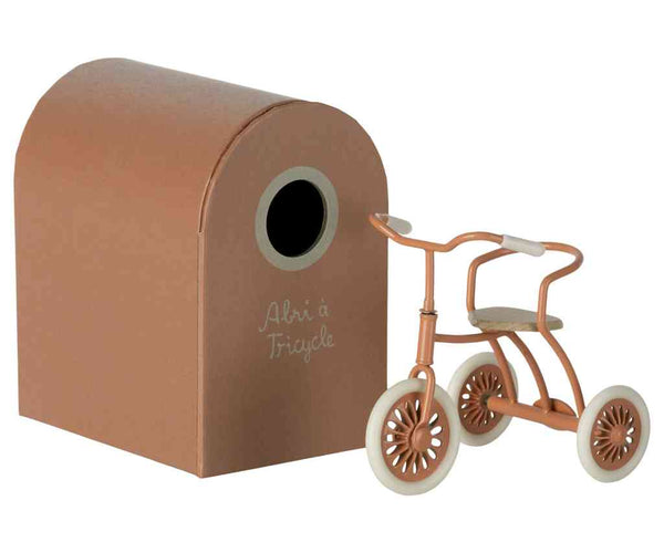Maileg DREIRAD koral ABRI à TRICYCLE | für big Sister Mailegmaus