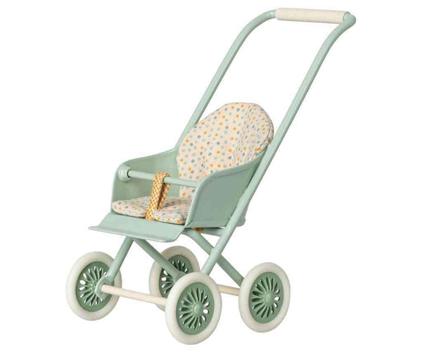 MAILEG Kinderwagen BUGGY blau Gr. micro | Puppenwagen
