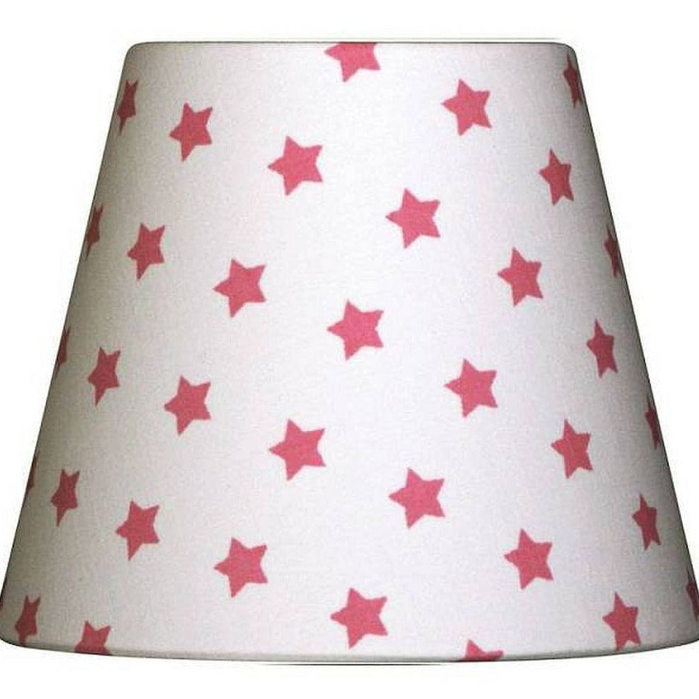 Lampenschirm STERNE rosa Nordika Lieblingslampen cm für Lampenfuß dieses Produkt findest du hier im Shop bei Luise und Fritz - Abb: Nordika-Lampenschirm-Sterne-rosa-pink-Kinderzimmer