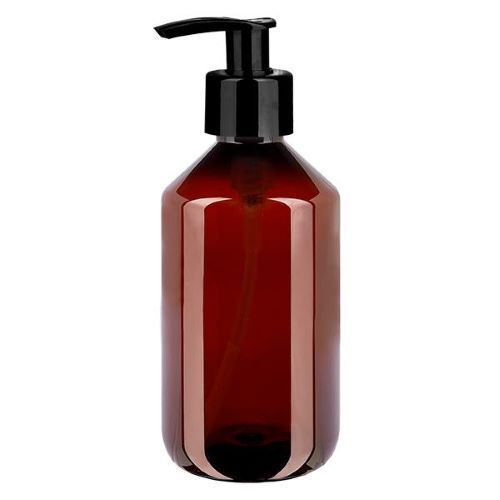 Spenderflasche 500 ml Medizinflasche PUMPA mit schwarzem Dispenser | PET | lebensmitteltauglich -  | www.luiseundfritz.de