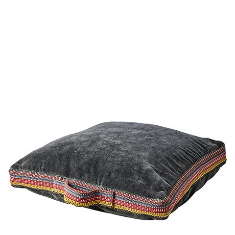 Affari Kissenhülle TOULOUSE anthrazit grau 45x45 Baumwollsamt | Velvet - HEIMTEXTILIEN | www.luiseundfritz.de