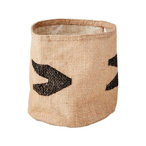 Affari Übertopf M Jute natur KALIFA 15x15 cm innen beschichtet | Aufbewahrung - WOHNACCESSOIRES | www.luiseundfritz.de