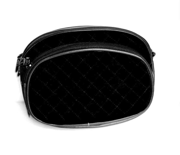 Bauchtasche Umhängetasche Gürteltasche TWO in ONE schwarz Velvet | JOSS