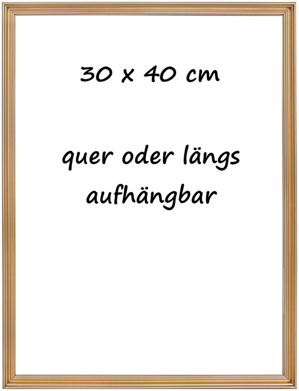 Bilderrahmen VERONA GOLD Fotorahmen 30x40 cm für die Wand | Vanilla Fly -  | www.luiseundfritz.de