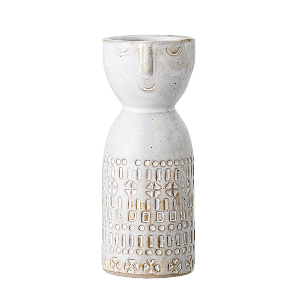 Bloomingville Vase EMBLA Women Keramikvase 14 cm naturweiß | Boho - KERAMIK, STEINGUT (DEKO) | www.luiseundfritz.de