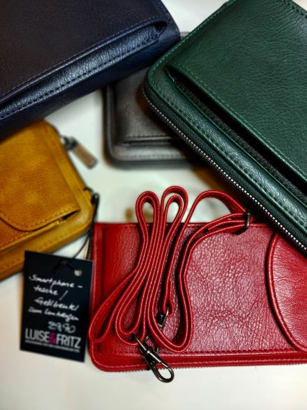 Auswahl:handytasche oder smartphonetasche mit integriertem geldbeutel bei luiseundfritz.de