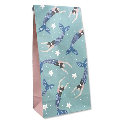 Geschenktüten MEERJUNGFRAU 6er Set Papiertüten Papierbeutel Boden -  | www.luiseundfritz.de