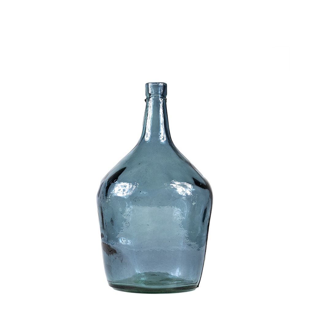 Glasflasche BLAU cm Recycling Glas Deko Vase Mars dieses Produkt findest du hier im Shop bei Luise und Fritz - Abb: glasflasche-AGGGFG2-deko-glasvase-blau-maritim-recycling-luiseundfritz.de