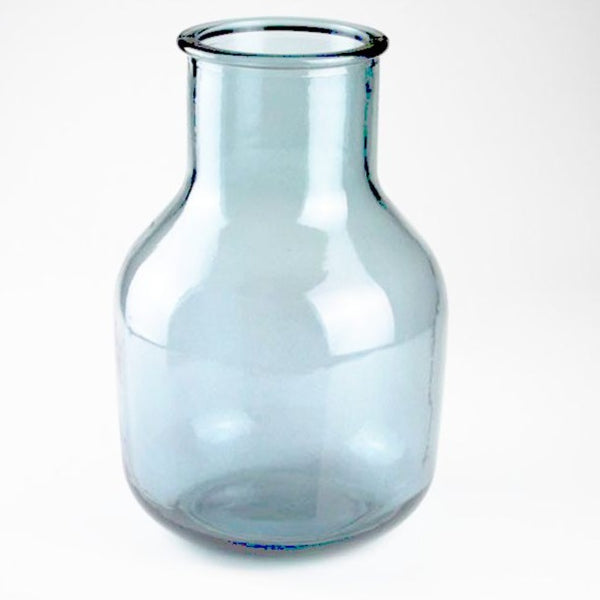 Luise & Fritz Liebling - Glasvase EARTH rauchblaugrau | Vase 30 x 20 cm | nachhaltig Recyclingglas | www.luiseundfritz.de