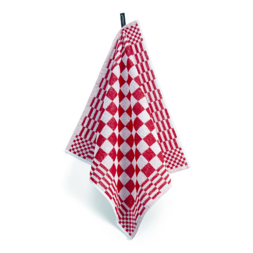 Küchenhandtuch CLEAN + FRESH rot Küchenfrottee 50x50 cm Baumwolle -  | www.luiseundfritz.de
