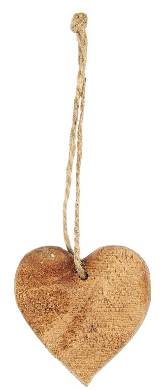 Ib Laursen HERZ Anhänger | Dekoherz 5,5x6x2,5 cm | Holzherz | Liebe - DEKORATION | www.luiseundfritz.de