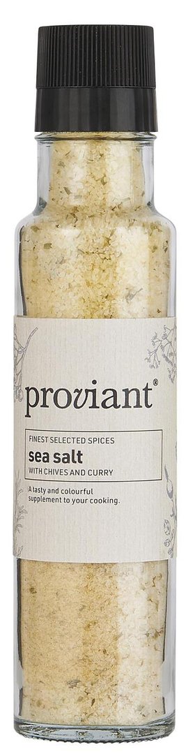 Ib Laursen Salzmühle SCHNITTLAUCH + CURRY Meersalz | 300g | Provi - LEBENSMITTEL, GETRÄNKE | www.luiseundfritz.de