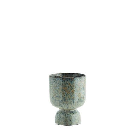 Madam Stoltz Vase Übertopf LIQUID blau rost handmade Stoneware dieses Produkt findest du hier im Shop bei Luise und Fritz - Abb: keramik-madam-stoltz-vase-luiseundfritz-hy18007h-18