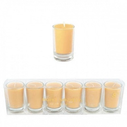 Kerzen gelb er Set im Glas PETITE CANDLES Votive mustard HOME SOCIETY dieses Produkt findest du hier im Shop bei Luise und Fritz - Abb: kerzen-petite-candles-gelb-senf-mustard-647233-luiseundfritz.de