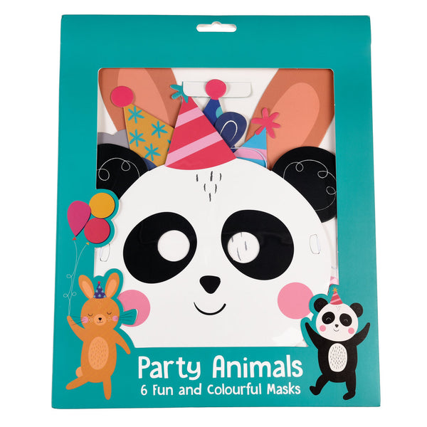 Tiermasken 6er Packung PARTY ANIMALS fürs Kinderfest Geburtstag Rex London -  | www.luiseundfritz.de