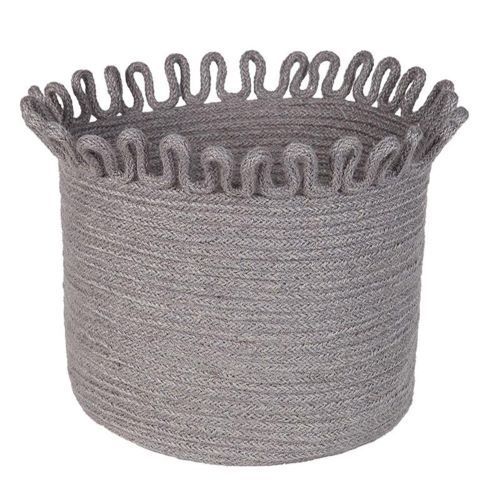 Korb grau OMALA grey Jute Übertopf 30x35 cm | handmade | FAIR | Nattiot - WOHNACCESSOIRES | www.luiseundfritz.de
